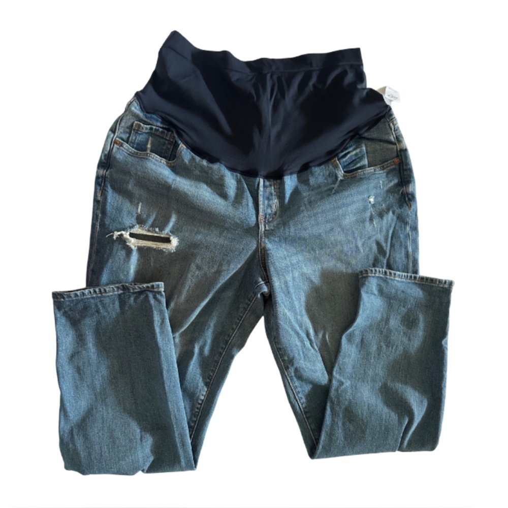 Old Navy Distressed Maternity Jeans